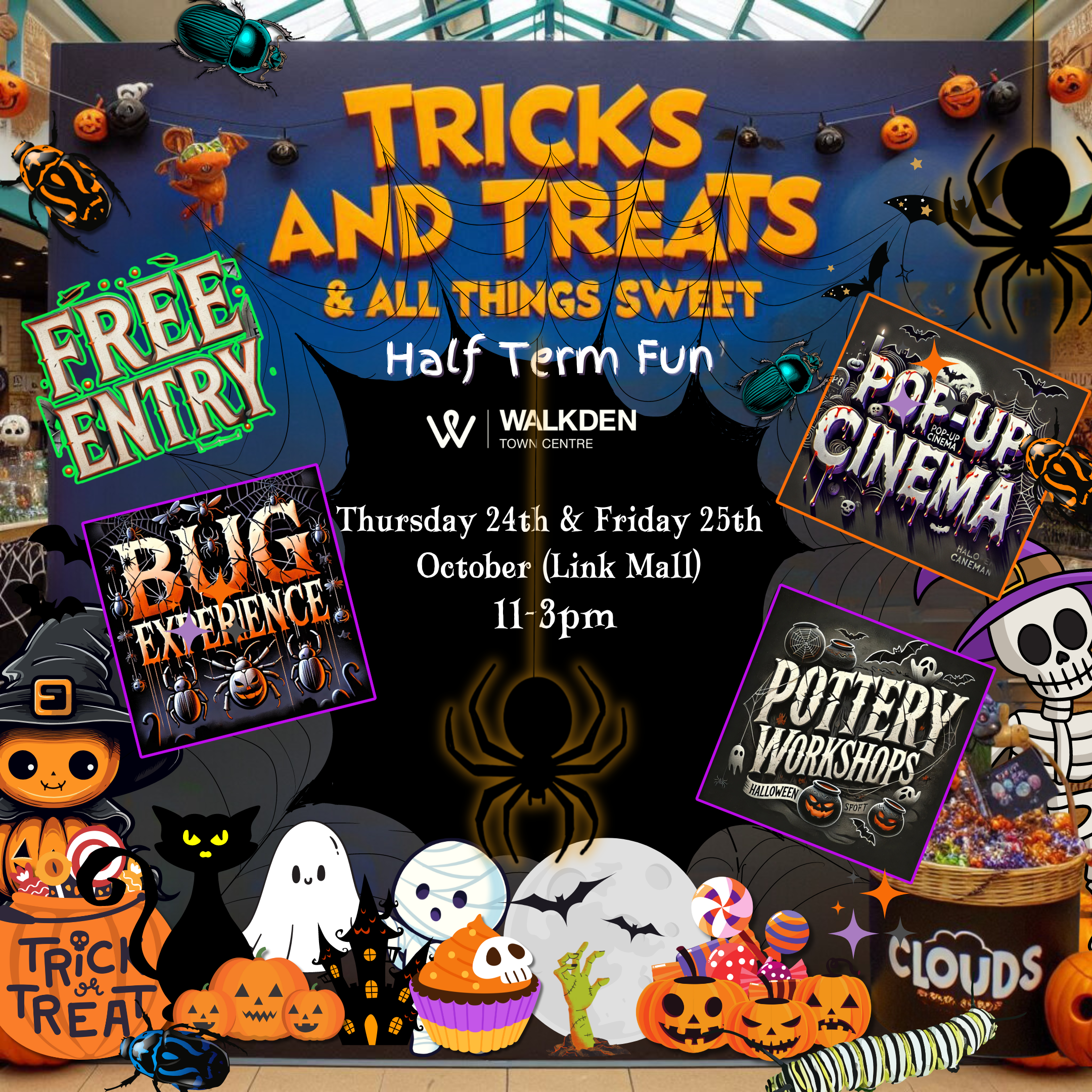 π Halloween Half Term at Walkden Town Centre β Tricks and Treats & All Things Sweet! π¬π»