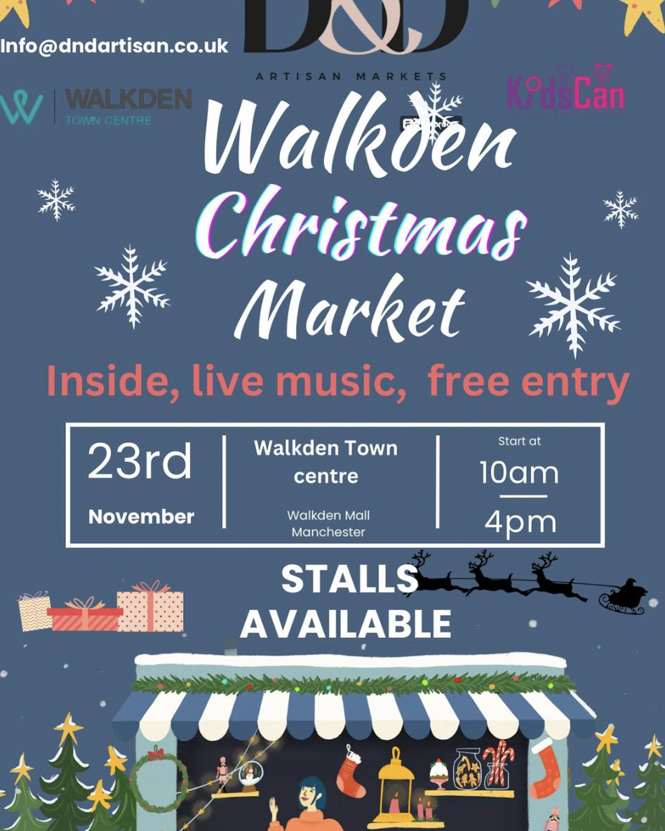 ๐
Get Ready for Walkdenโs Christmas Market on 23rd November โ Stalls Still Available! ๐