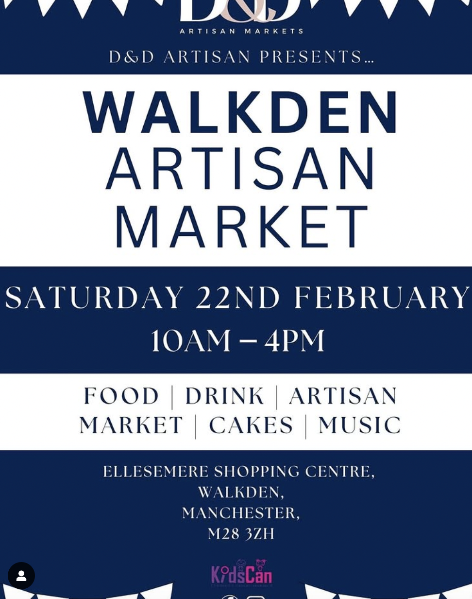 Discover Unique Finds at Walkden Town Centre’s D&D Artisan Market This Saturday!